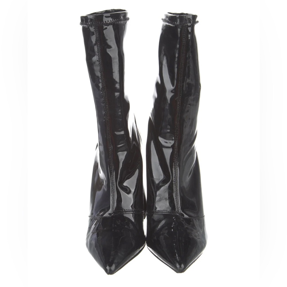 Naked Wolfe Glossy Black Heeled Boots - Picture 3 of 6